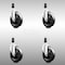 Service Caster 5 Inch 316SS Soft Rubber Wheel Swivel 1-1/8 Inch Expanding Stem Caster Set SCC SCC-SS316EX20S514-SRS-118-4 - alternate 1